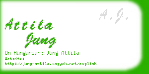 attila jung business card